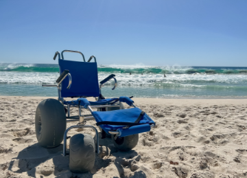 Beach wheelchair